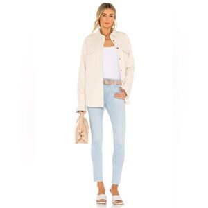 AG Jeans Farrah High Rise Denim Skinny Ankle Jeans Raw Hem Light Wash- NWT